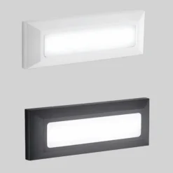 Segnapasso Led-IsyLuce segnapasso per esterno led 4w 4000k cover bianco antracite