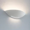Applique Da Parete-IsyLuce shell applique di gesso bianca