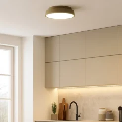 Plafoniere Moderne-IsyLuce urban plafoniera sabbia led 18w 3000k 4000k dimmerabile
