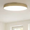 Plafoniere Moderne-IsyLuce urban sabbia plafoniera led 39w 3000k 4000k rotonda dimmerabile