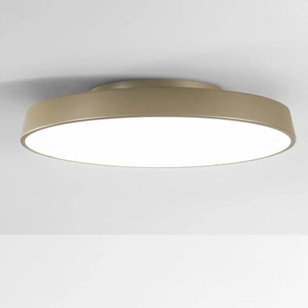 Plafoniere Moderne-IsyLuce urban sabbia plafoniera led 39w 3000k 4000k rotonda dimmerabile