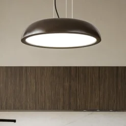 Lampadari Cucina-IsyLuce zenal lampadario da cucina marrone led 27w 3000k 4000k dimmerabile