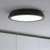 Plafoniere Moderne-IsyLuce zenal plafoniera per cucina led 3000k 4000k dimmerabile nera rotonda