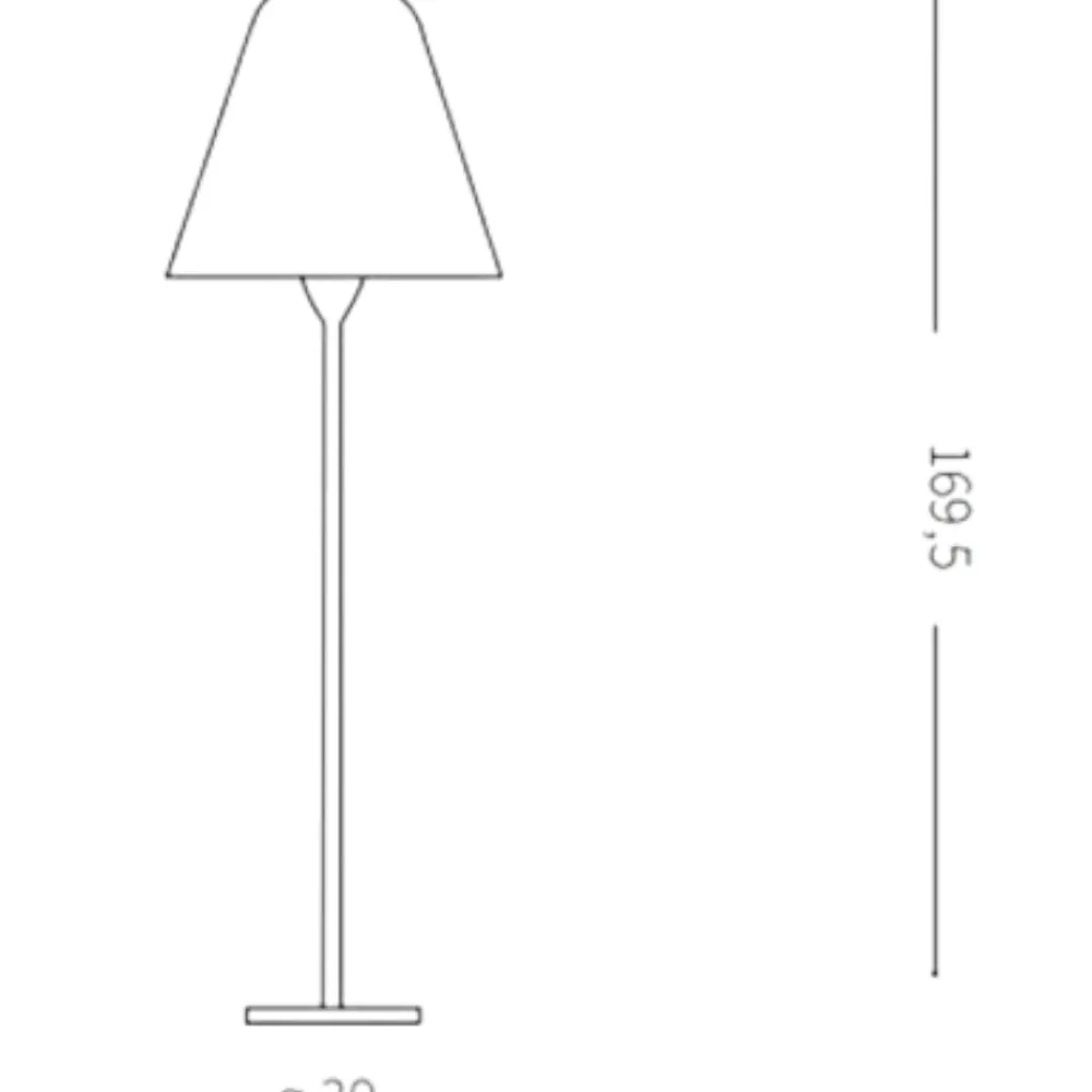 Lampade Da Esterno Giardino-Ideal Lux Itaca pt1 piantana da esterno paralume cono bianca