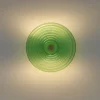 Applique Da Parete-Ondaluce Jokey luce applique in vetro moderna tonda verde led 3000k