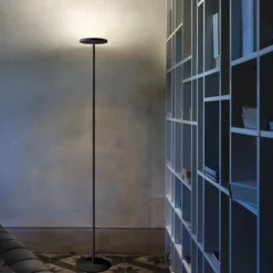 Lampade Da Terra-Linea Light Joshua lampada da terra nera led 24w 3000k