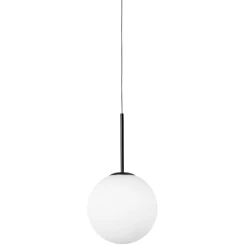 Lampade A Sospensione-Miloox Jugen lampada a sospensione sfera vetro nero