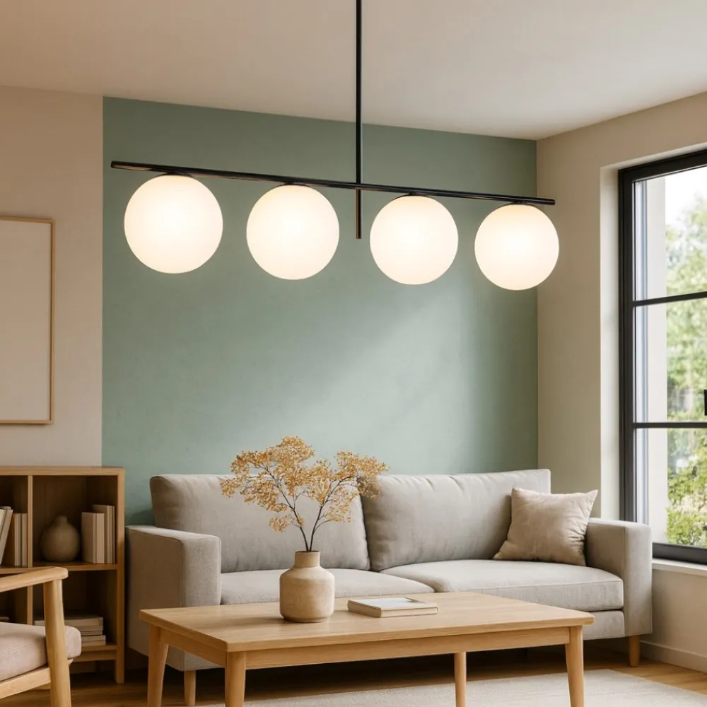 Lampadari Moderni-Miloox Jugen sforzin lampadario moderno nero per soggiorno