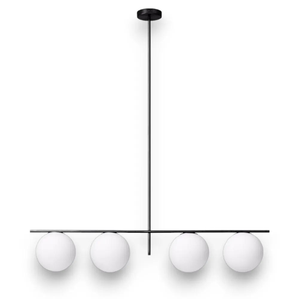 Lampadari Moderni-Miloox Jugen sforzin lampadario moderno nero per soggiorno