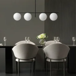 Lampadari Moderni-Miloox Jugen sforzin lampadario moderno nero per soggiorno
