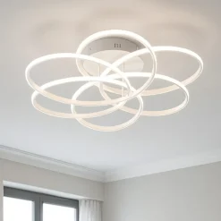 Plafoniere Moderne-Ideal Lux Karol pl d76 plafoniera da soffitto led 99w 4000k per salotto moderno