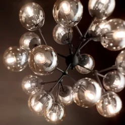 Lampadari Moderni-Ideal Lux Kepler sp18 grande lampadario nero per salotto