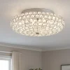 Plafoniere Moderne-Ideal Lux King pl5 plafoniera per camera da letto cromo cristallo