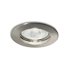 Faretti Da Incasso-Ideal Lux Kit box 3 jazz fi faretto da incasso per cartongesso nickel rotondo