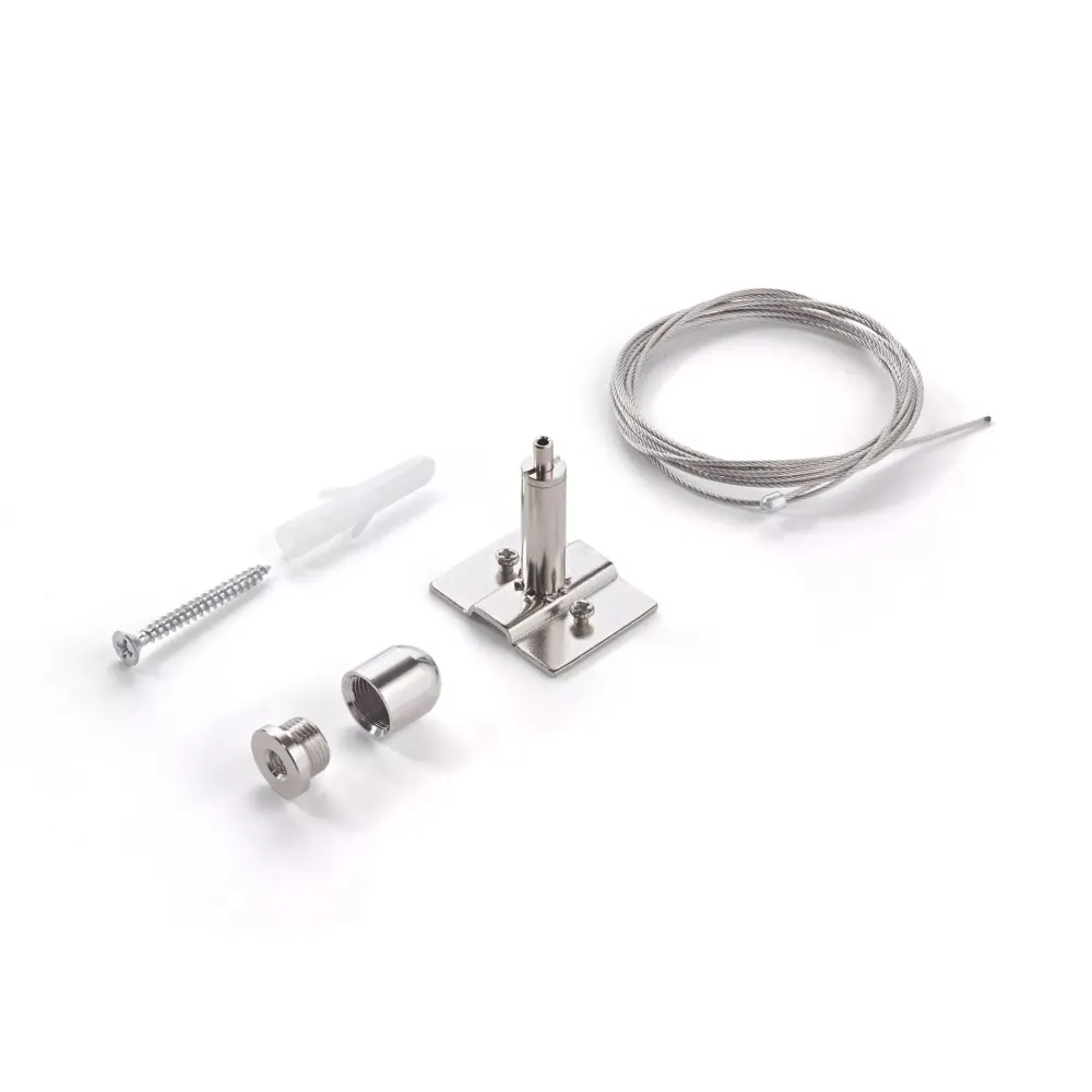 Accessori-Ideal Lux Kit cavo singolo acciaio 2mt sospensione binario monofase 48v