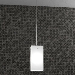 Illuminazione A Binario-Selezionato da Mazzolaluce Kit lampada a sospensione vetro bianco per binario nero monofase