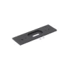 Accessori-Stilnovo Kit0041 staffa da parete copri fori per art 7608 nero