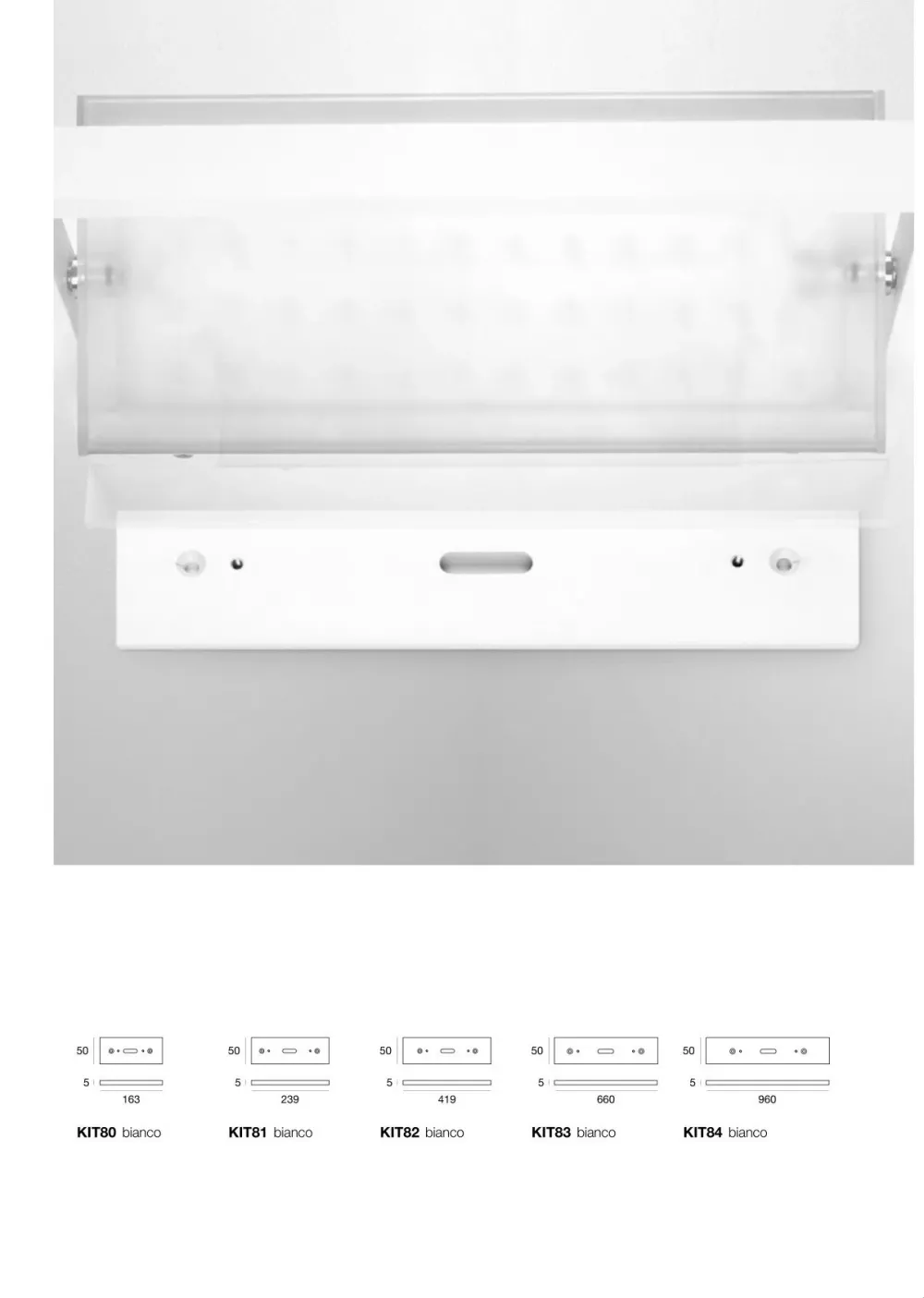 Accessori-Stilnovo Kit81 staffa da parete copri fori per art 7601