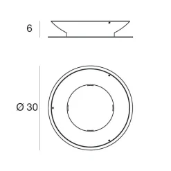 Accessori-Linea Light Kit staffa fissaggio a pavimento sistema antifurto per lampada sfera 38cm