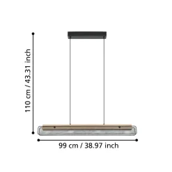 Lampadari Cucina-Eglo Kokomo z lampadario da cucina dimmerabile led rgb da 2700k a 6500k