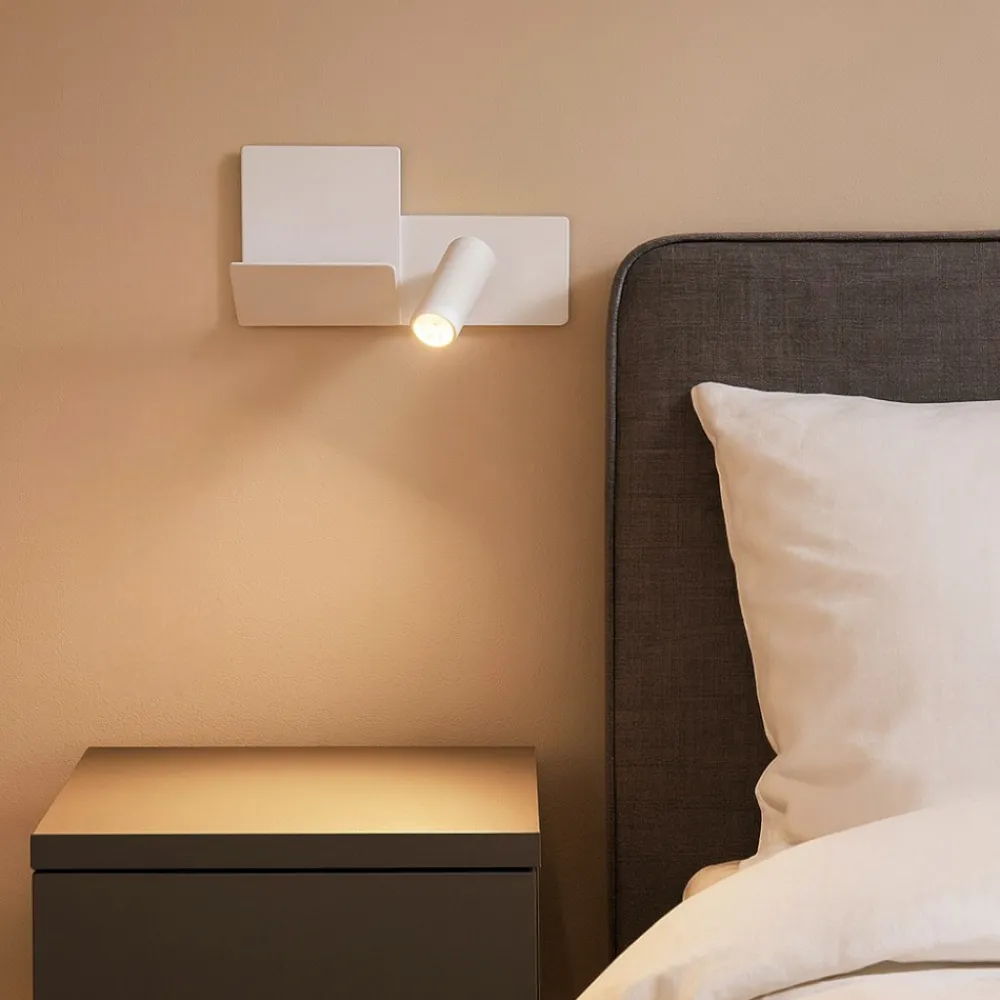 Applique Camera Da Letto-Ideal Lux Komodo-2 ap applique destro per camera da letto bianco led 3000k