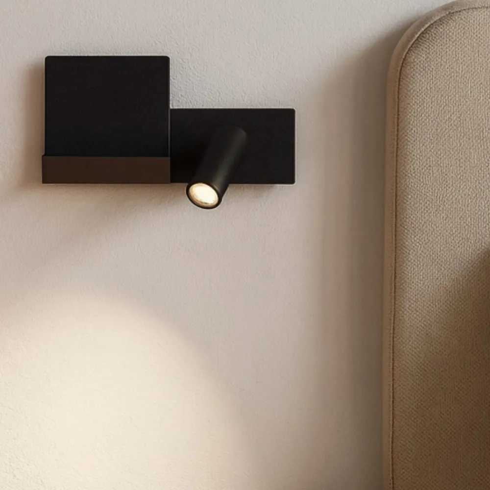 Applique Camera Da Letto-Ideal Lux Komodo-2 ap applique per camera da letto nera