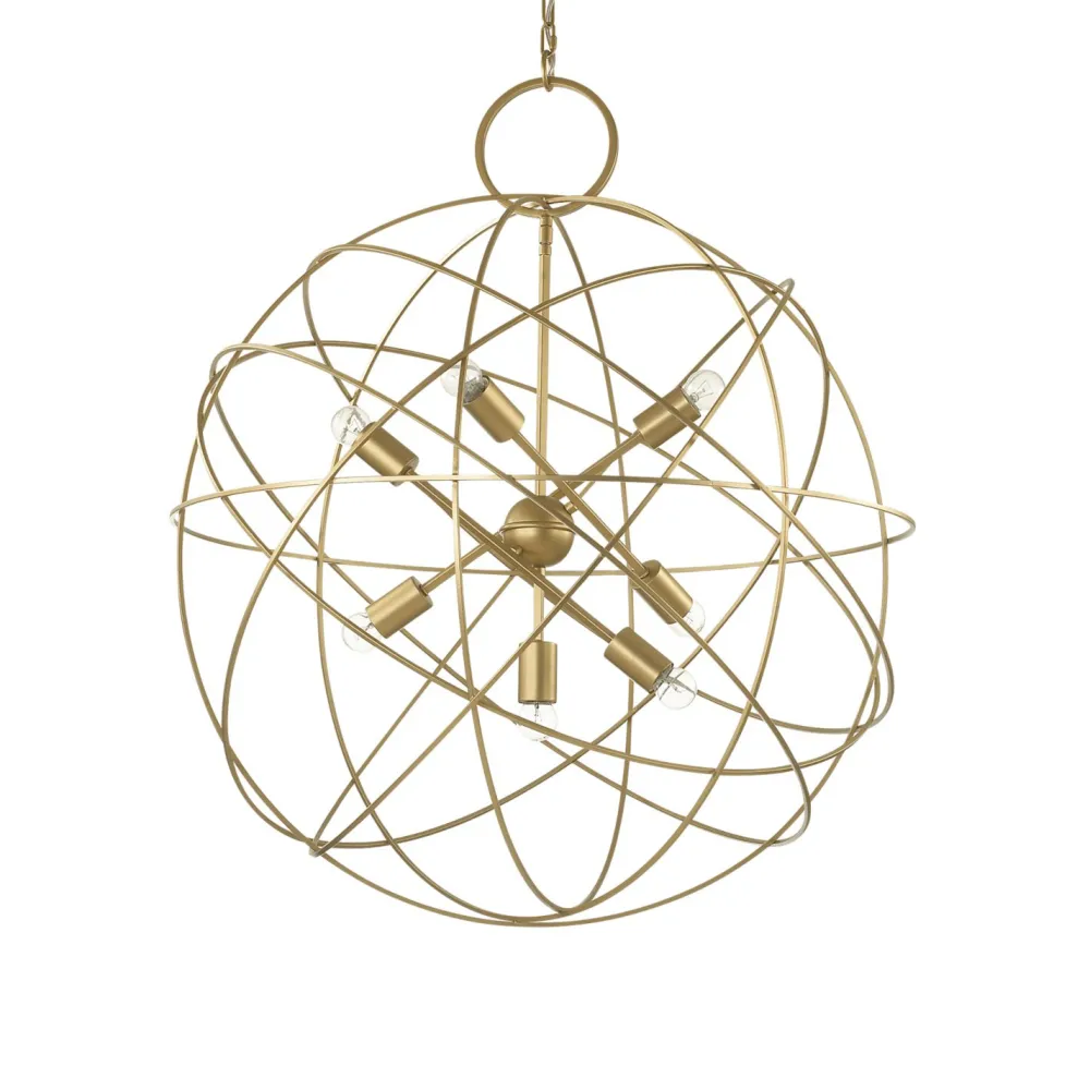 Lampadari Moderni-Ideal Lux Konse lampadario particolare sp7 oro per salotto design moderno