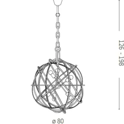 Lampadari Moderni-Ideal Lux Konse lampadario particolare sp7 oro per salotto design moderno