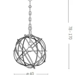 Lampadari Moderni-Ideal Lux Konse sp1 lampadario moderno sfera oro