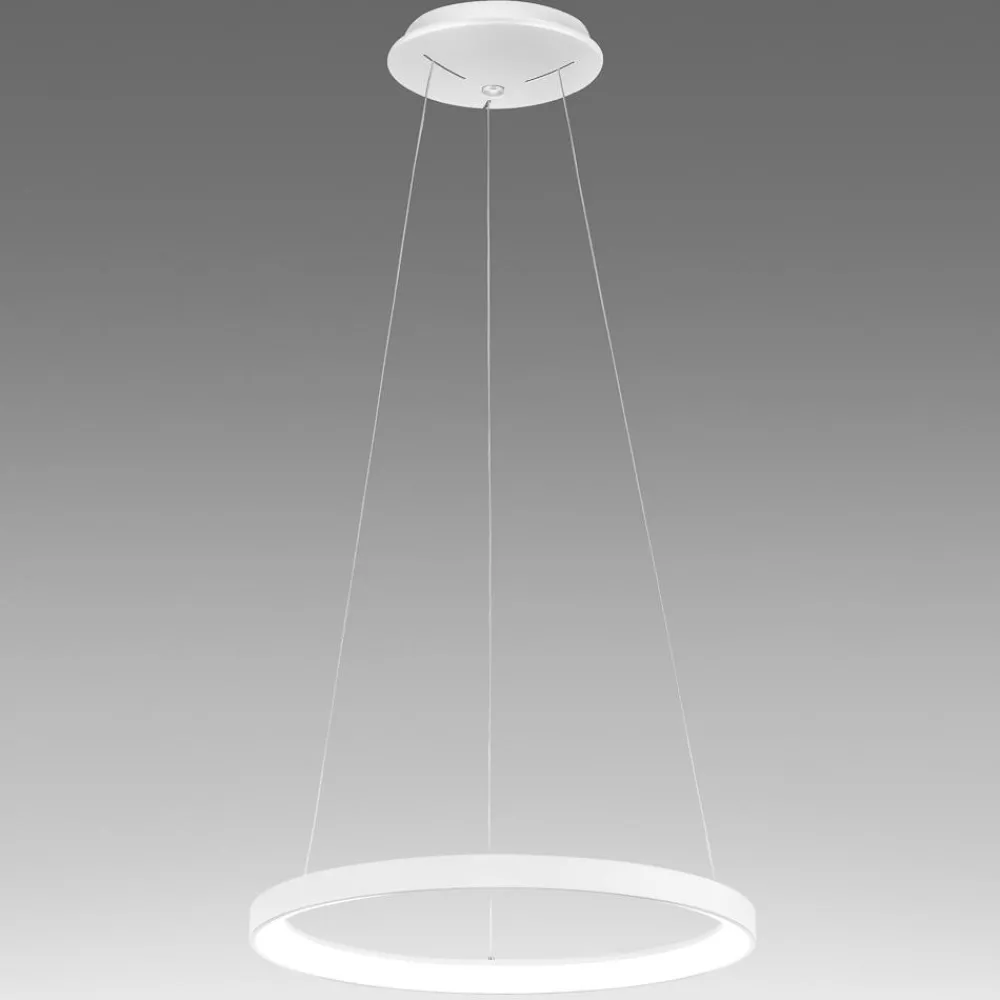 Lampadari Moderni-Gea Luce Krizia sm bianco lampadario led 50w 3000k cerchio