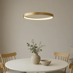 Lampadari Moderni-Gea Luce Krizia sp oro lampadario led 38w 3000k cerchio moderno