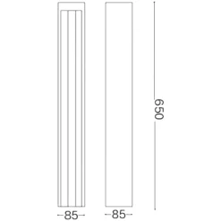 Lampioni Da Giardino-Ideal Lux Kurt pt 3000k lampione marrone ip54