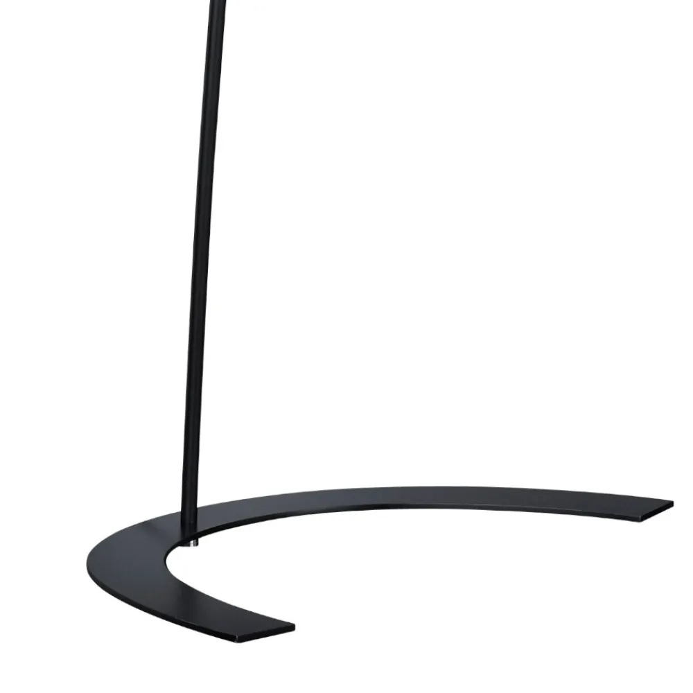 Lampade Da Terra-Selezionato da Mazzolaluce Lampada ad arco design nera led 18w 3000k dimmerabile