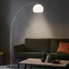Lampade Da Terra-Selezionato da Mazzolaluce Lampada ad arco moderna colore argento per salotto