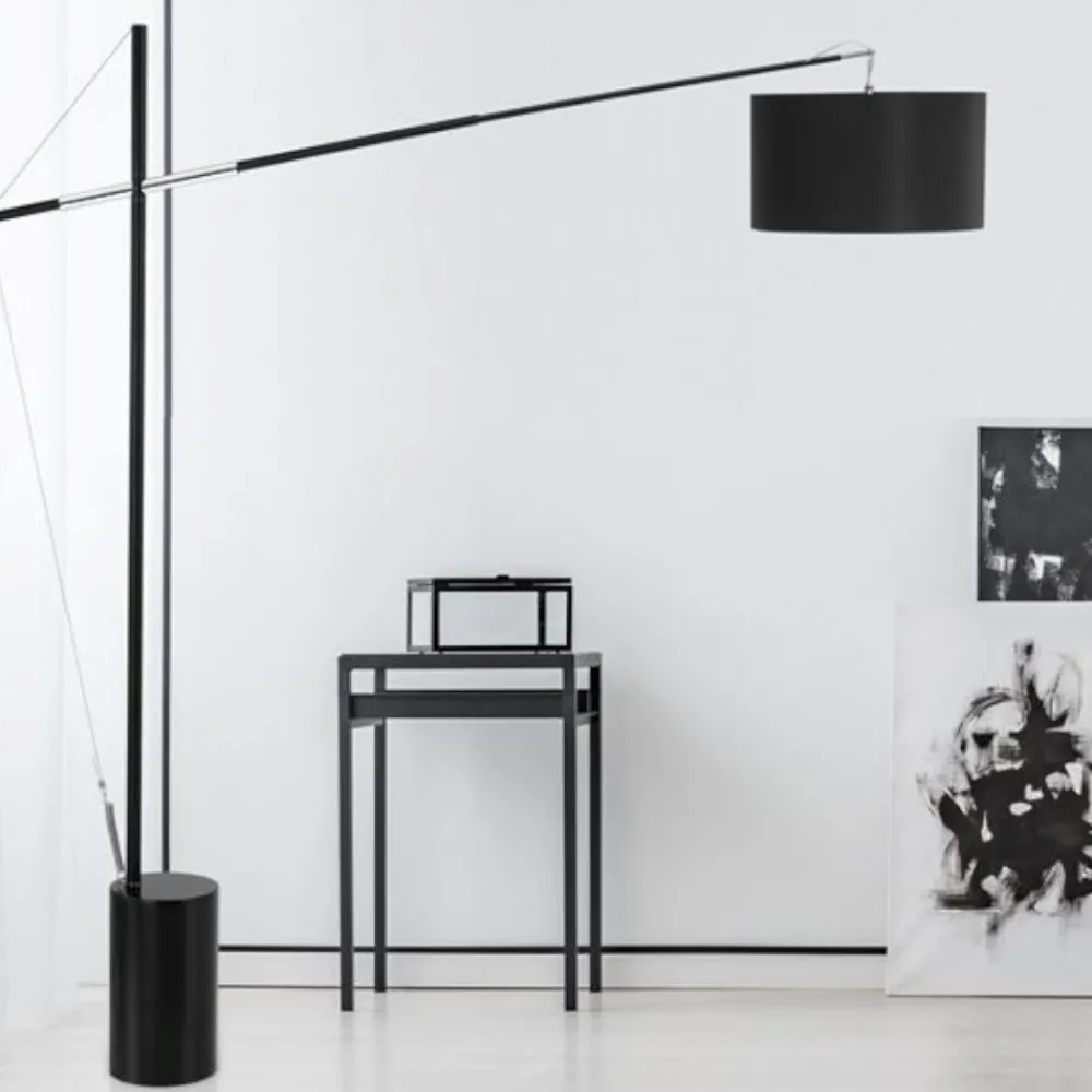 Lampade Da Terra-Selezionato da Mazzolaluce Lampada ad arco moderna orientabile paralume circolare