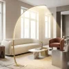 Lampade Da Terra-Ondaluce Lampada ad arco oro keep led 30w 3000k dimmerabile