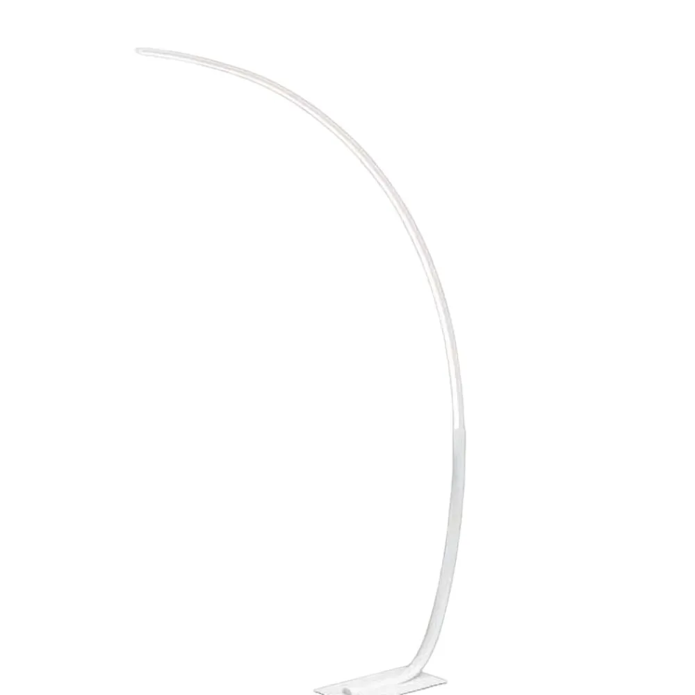 Lampade Da Terra-Ondaluce Lampada ad arco pt keep bianca led 30w 3000k dimmerabile moderna