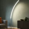 Lampade Da Terra-Selezionato da Mazzolaluce Lampada arco moderna nickel led 11w 3000k