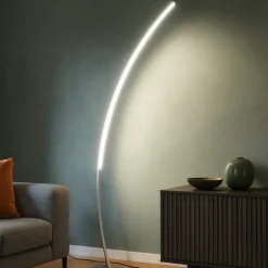 Lampade Da Terra-Selezionato da Mazzolaluce Lampada arco moderna nickel led 11w 3000k