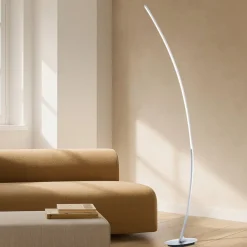 Lampade Da Terra-Selezionato da Mazzolaluce Lampada arco moderna nickel led 11w 3000k