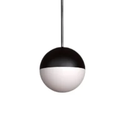 Lampade A Sospensione-Selezionato da Mazzolaluce Lampada a sfera sospensione led 5w 3000k nera