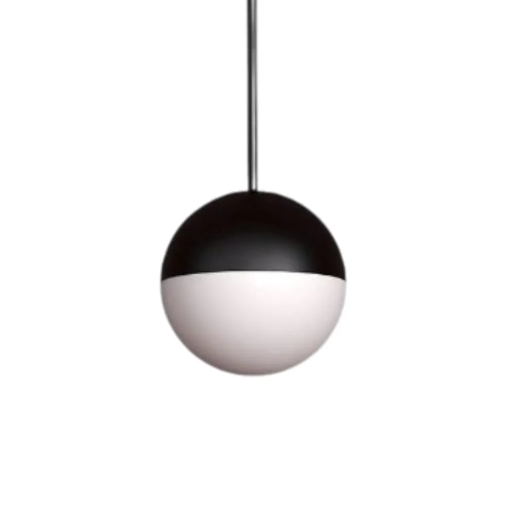 Lampade A Sospensione-Selezionato da Mazzolaluce Lampada a sfera sospensione led 5w 3000k nera