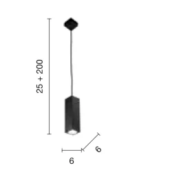 Lampade A Sospensione-Ondaluce Lampada a sospensione aloa oro sabbia parallelepipedo
