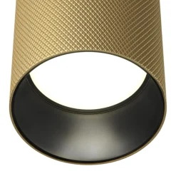 Lampade A Sospensione-Maytoni Lampada a sospensione artisan cilindro oro per tavolo da pranzo