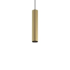 Lampade A Sospensione-Maytoni Lampada a sospensione artisan cilindro oro per tavolo da pranzo