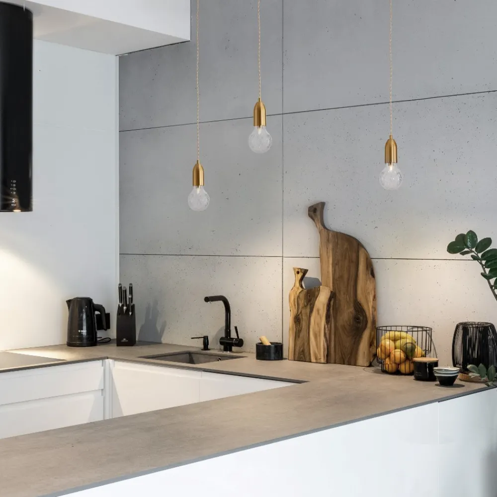 Lampade A Sospensione-Selezionato da Mazzolaluce Lampada a sospensione a singola luce oro stile contemporaneo