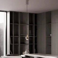 Lampade A Sospensione-Selezionato da Mazzolaluce Lampada a sospensione beige design moderna per isola cucina