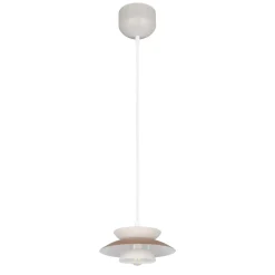 Lampade A Sospensione-Selezionato da Mazzolaluce Lampada a sospensione beige in metallo design per isola penisola
