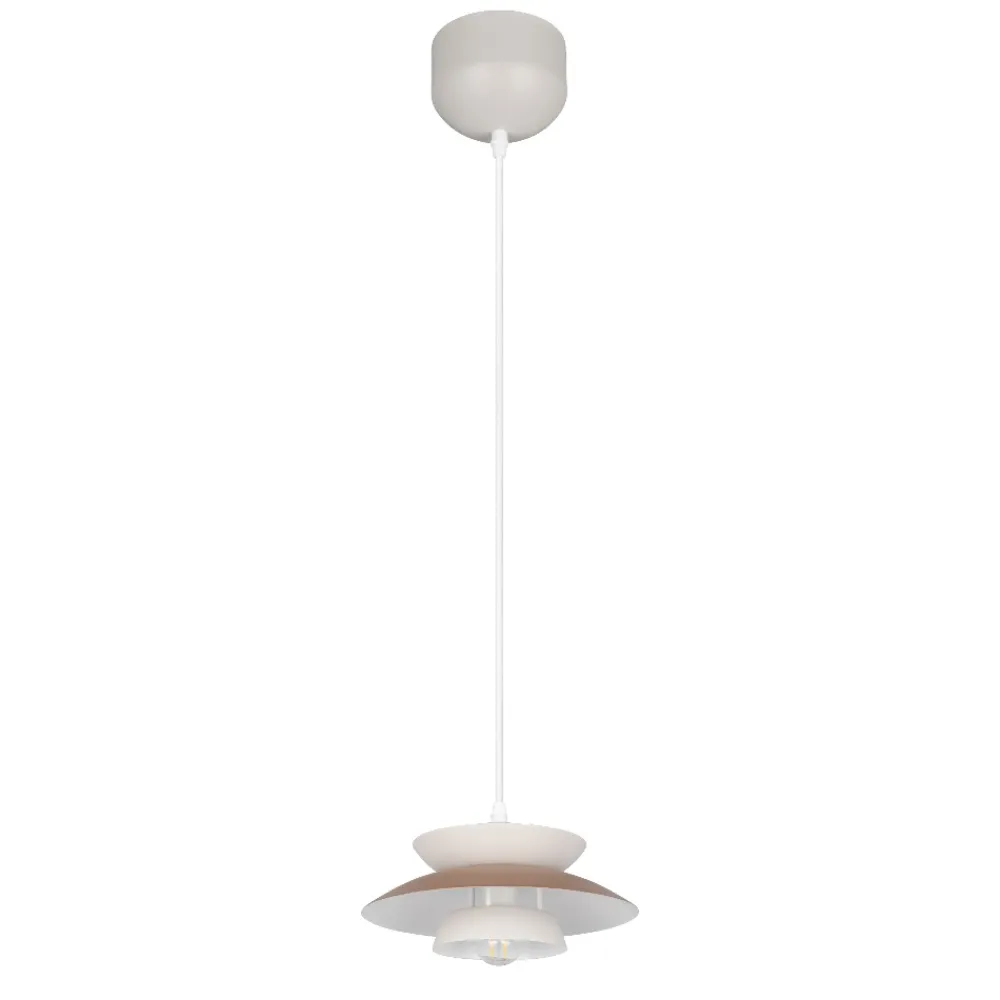 Lampade A Sospensione-Selezionato da Mazzolaluce Lampada a sospensione beige in metallo design per isola penisola