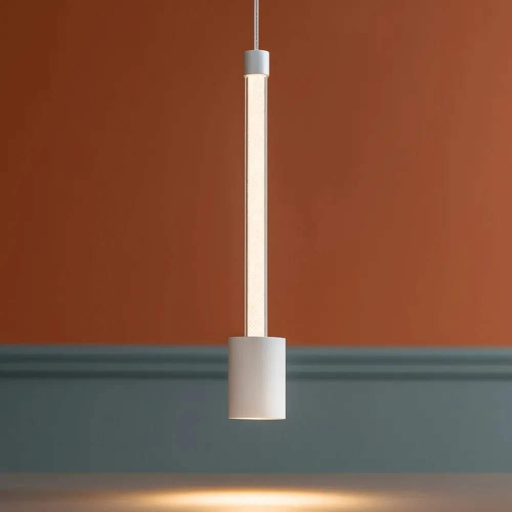 Lampade A Sospensione-Selezionato da Mazzolaluce Lampada a sospensione bianca design moderna led 7w 3000k